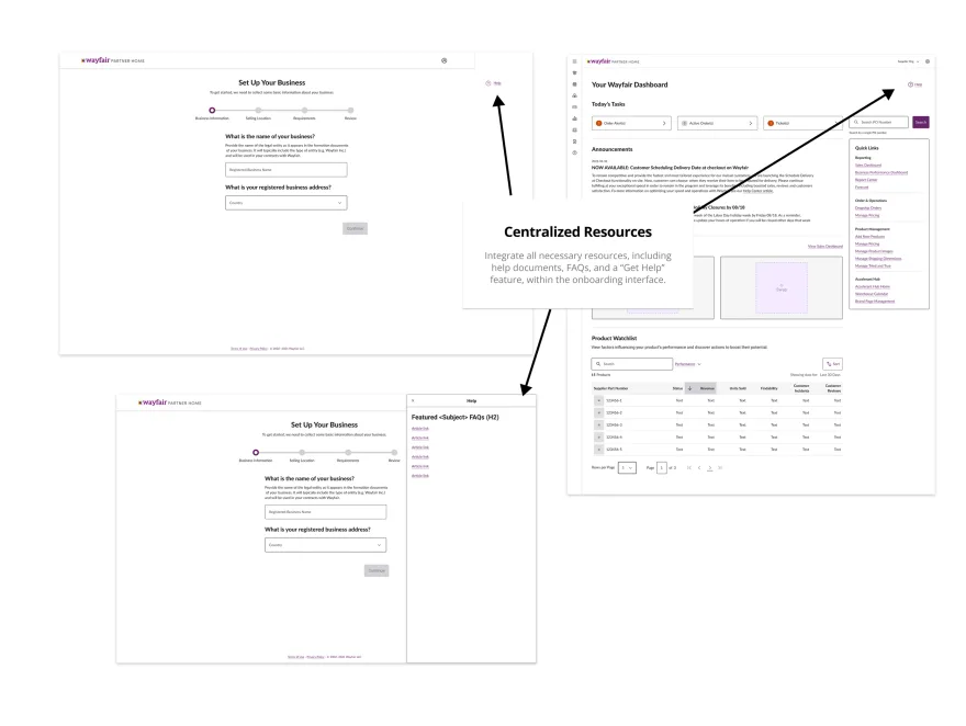 Key feature: centralized resources and help in one place